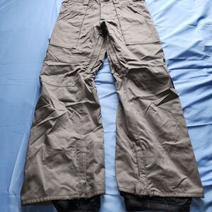 BURTON DRYRIDE CHITTAGONG MEN'S SKI SNOWBOARD PANTS GRAY SIZE SMALL IS USED